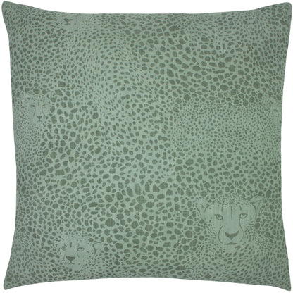 HIDDEN CHEETAH 50X50 C/CASE SAGE