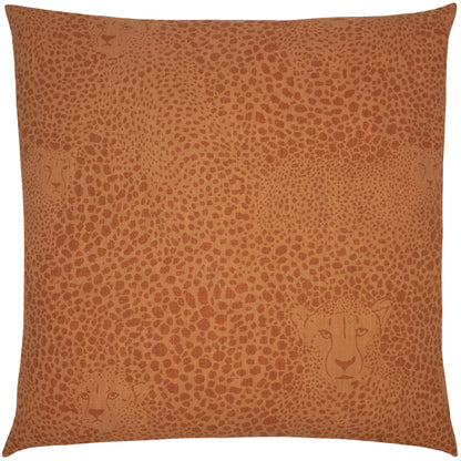 HIDDEN CHEETAH 50X50 C/CASE TERRACOTTA