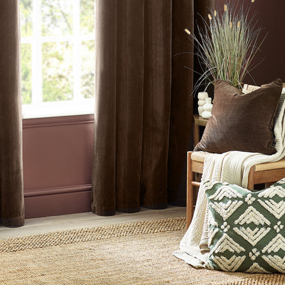 HEAVY CHENILLE 50X50 CUSHION CASE BROWN