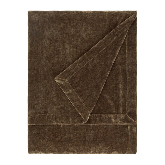 HEAVY CHENILLE 150X200 THROW BROWN
