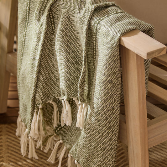 HEDON 130X180 OUTDOOR THROW MOSS