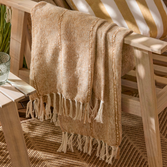 HEDON 130X180 OUTDOOR THROW NATURAL