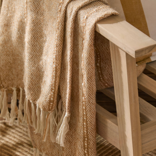HEDON 130X180 OUTDOOR THROW NATURAL