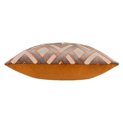 HENLEY 50X50 CUSHION CASE GINGER/GREY