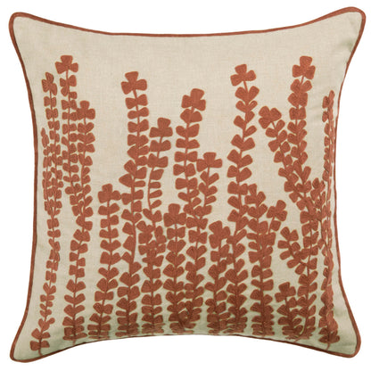 HERB 50x50 CUSHION CASE PERSIMMON