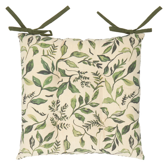 HERB GARDEN 40X40 SEAT PADS GREEN