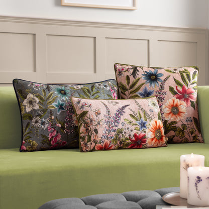HIDCOTE MANOR ALMA 50X50 CUSHION CASE BLUSH