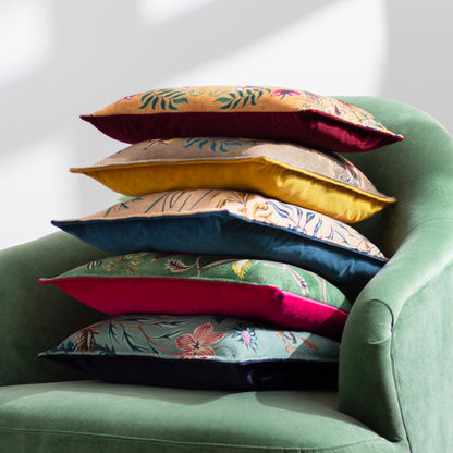 HOLLAND PARK 43X43 CUSHION CASE PEACOCK TEAL