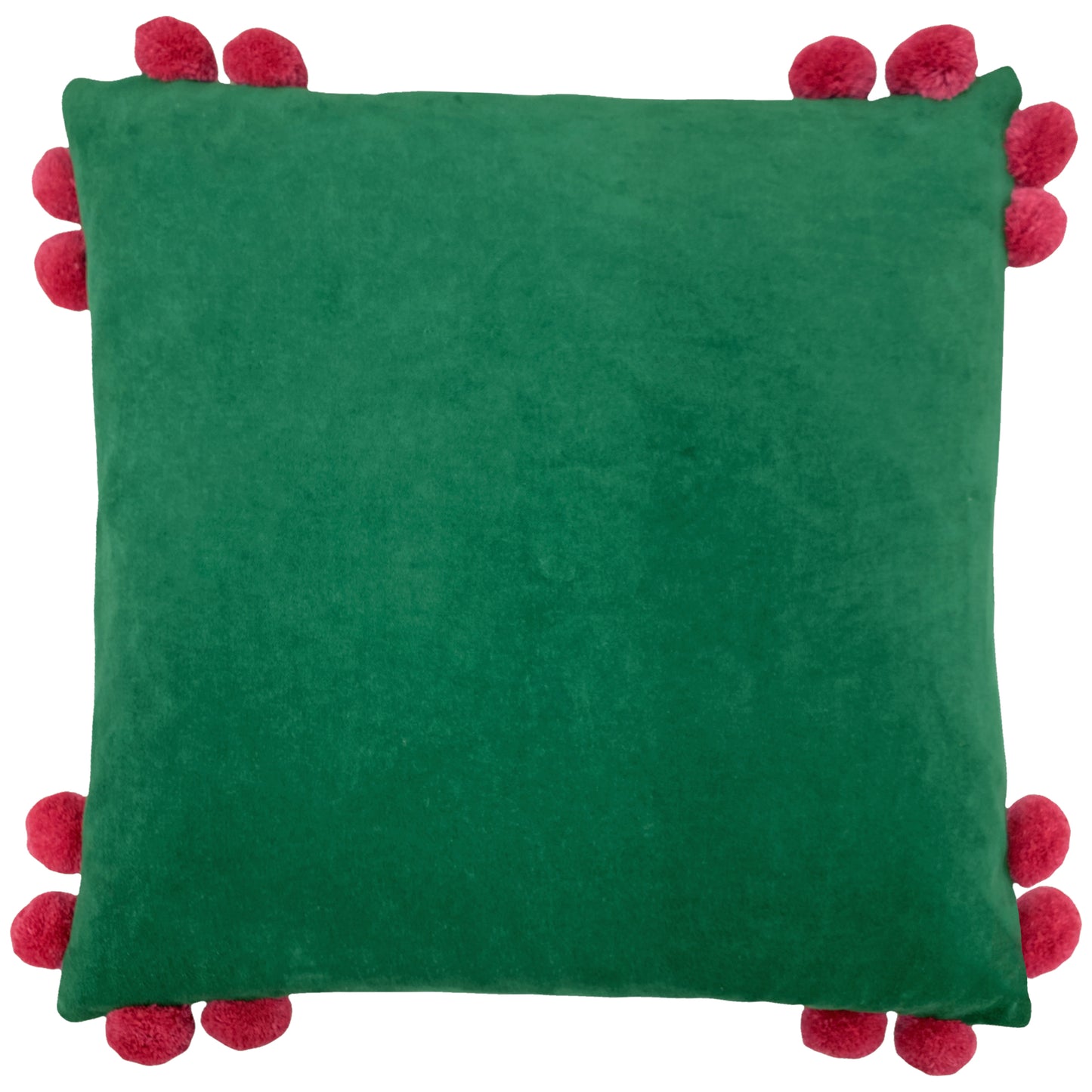 HOOLA 45X45 CUSHION CASE EMERALD/RASPBERRY