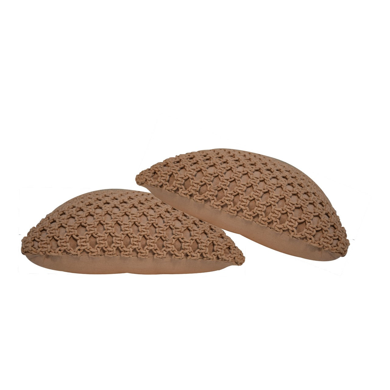 Myra Loop Weave Cushion Set of 2 – Coffee