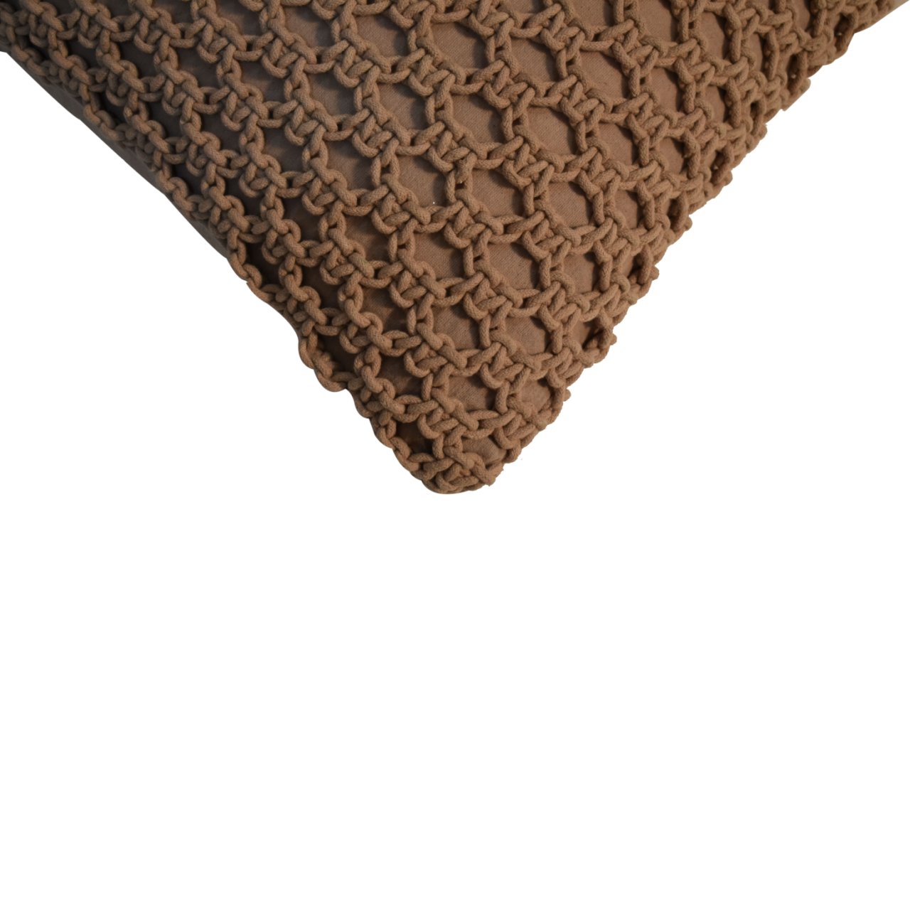 Myra Loop Weave Cushion Set of 2 – Coffee
