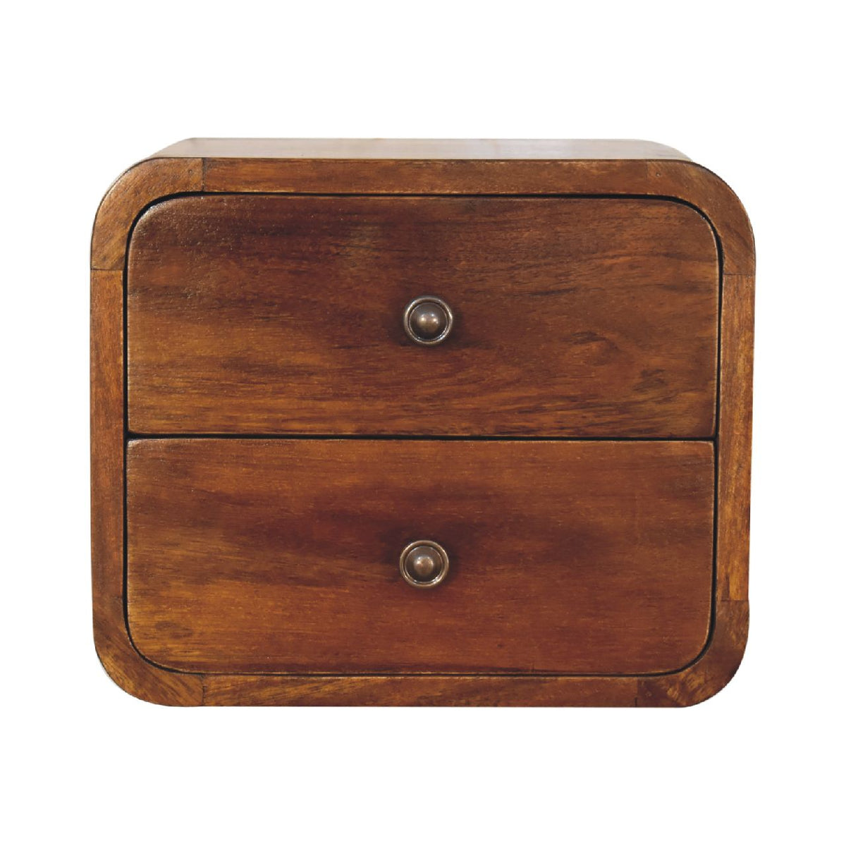 Floating Mini Chestnut Bedside Table | Nightstand