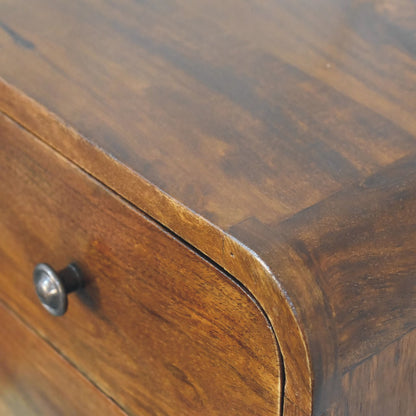 Floating Mini Chestnut Bedside Table | Nightstand