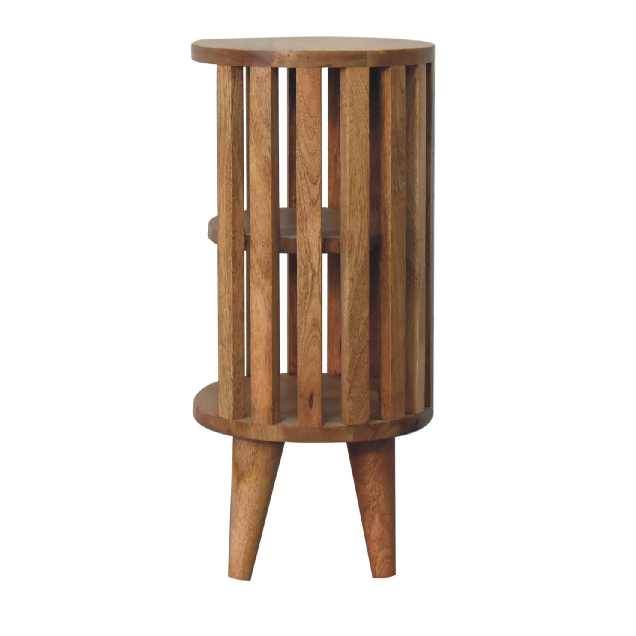 Ariella Double Shelf Oak-ish Bedside