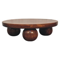 Chestnut Central Ball Coffee Table