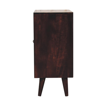 Mini Pineapple Carved Walnut Cabinet
