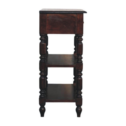 Turned legs Cherry Side Table