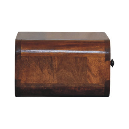Avora Mini Wall-Mounted Chestnut 1 Drawer Nightstand