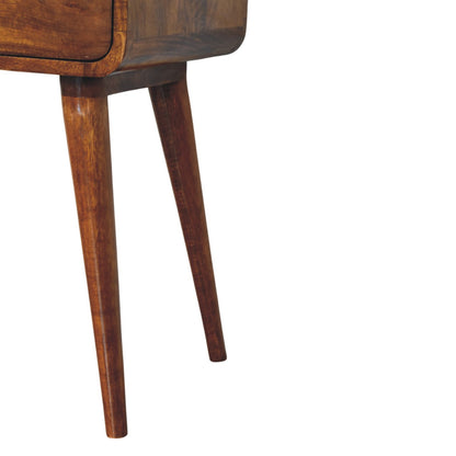 Avora Chestnut Nightstand with 1 drawer