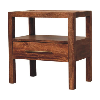 Saffron Rattan Nightstand | Bedside Table