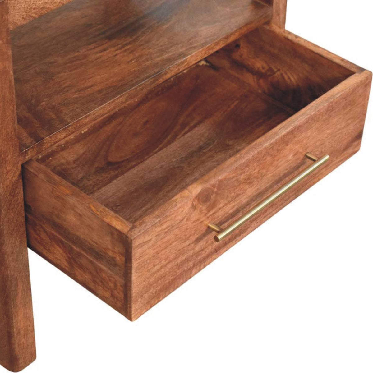 Saffron Rattan Nightstand | Bedside Table