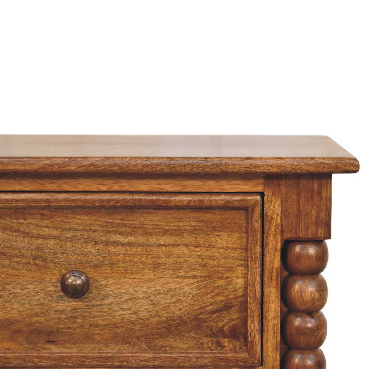 Harper Spindle Bedside Table | Nightstand