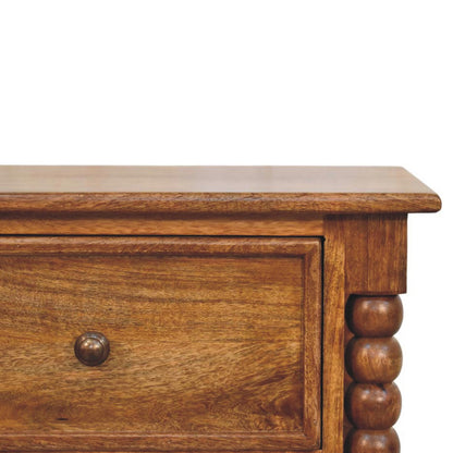 Harper Spindle Bedside Table | Nightstand
