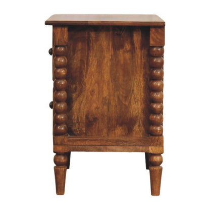 Harper Spindle Bedside Table | Nightstand