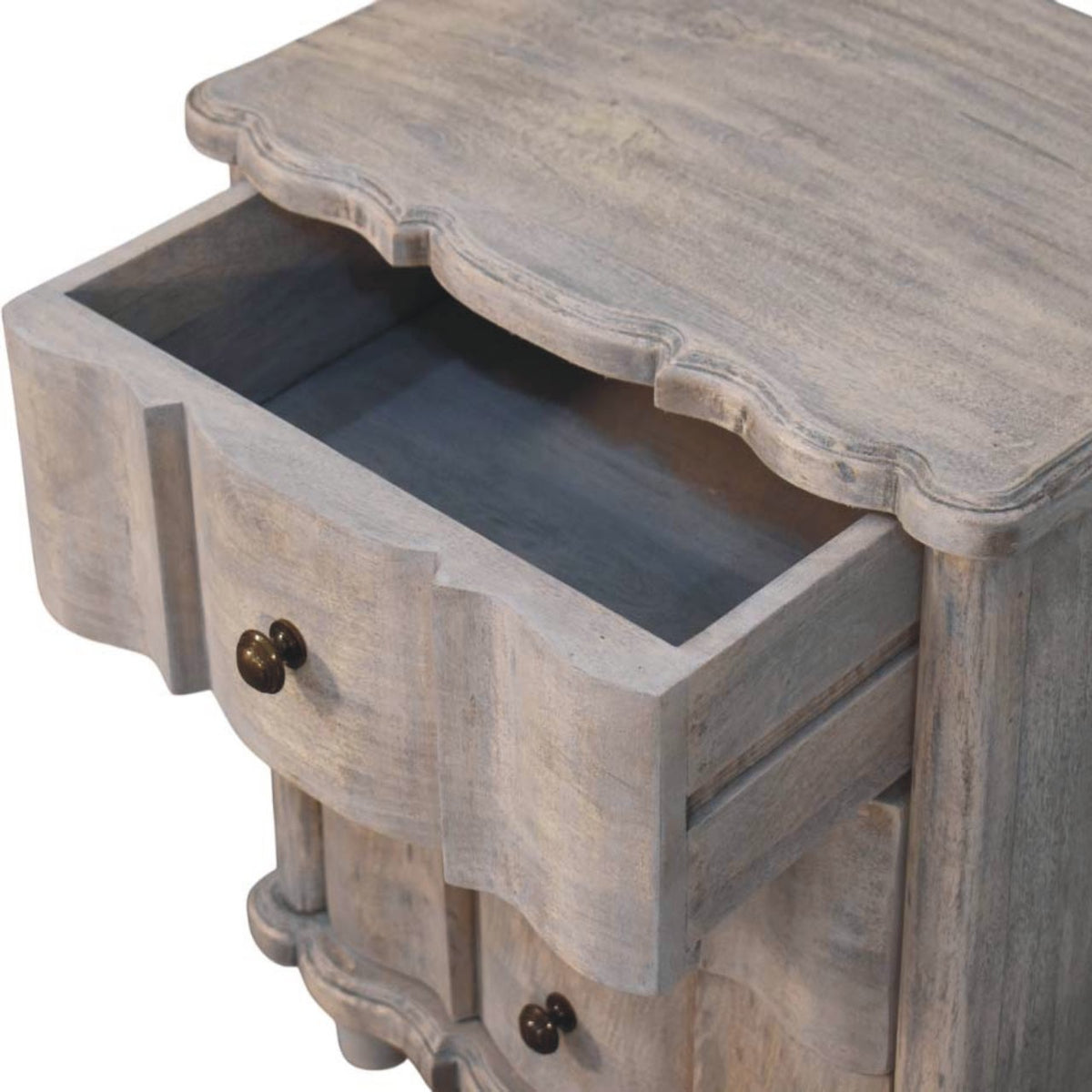 Lume Washed Bedside Table | Nightstand