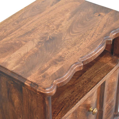 Lume Roasted Shelf Bedside Table | Nightstand