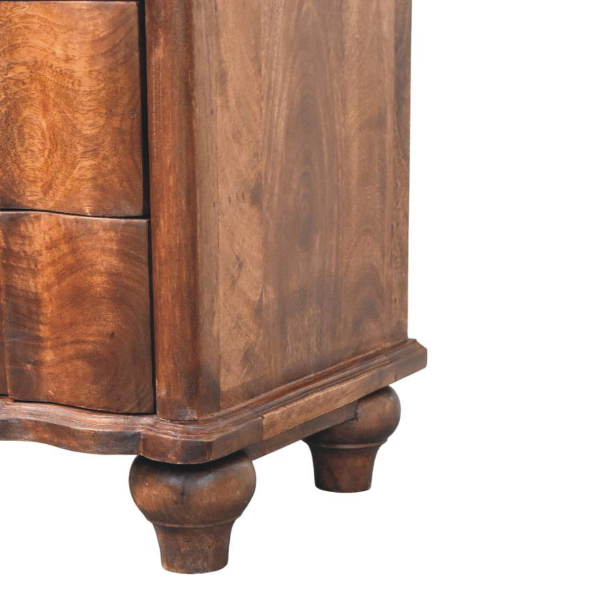 Lume Roasted Shelf Bedside Table | Nightstand