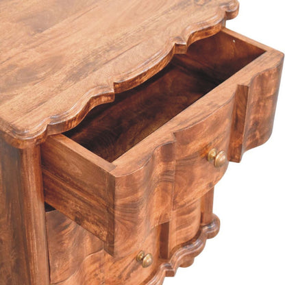 Lume Roasted Panelled Bedside