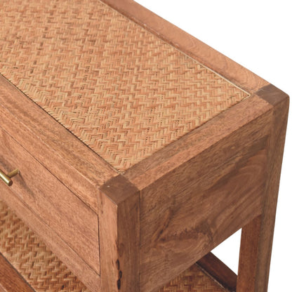 Saffron Rattan Console