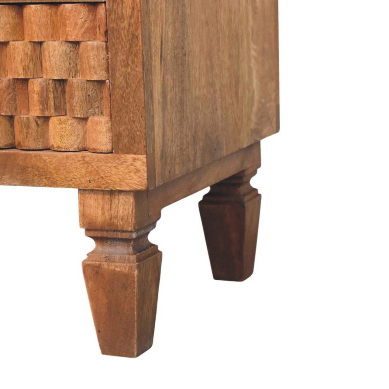 Cadiz Carved Open Shelf Bedside