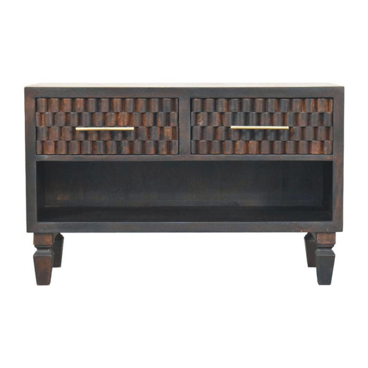 Cadiz Carved Shoe Storage Bench