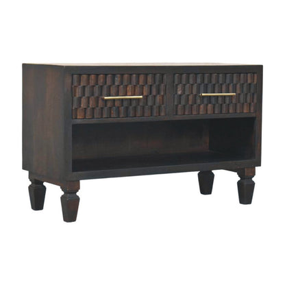 Cadiz Carved Shoe Storage Bench