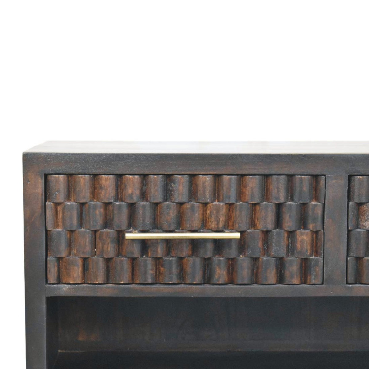 Cadiz Carved Shoe Storage Bench