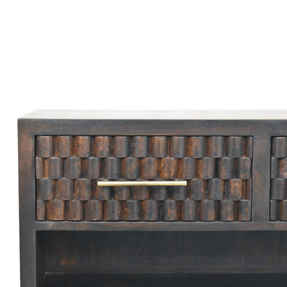 Cadiz Carved Shoe Storage Bench