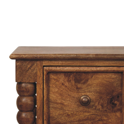 Spindle Amber Bedside