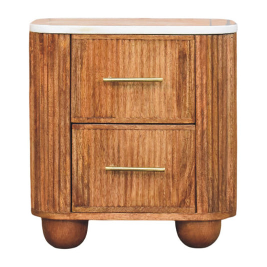 Aurora Marble Bedside