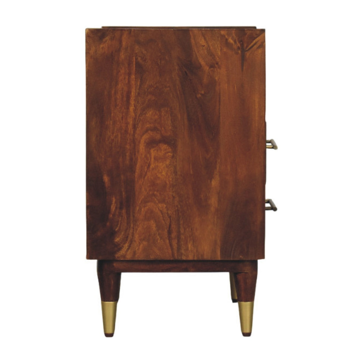 Valenza Open Frame Bedside Table Nightstand Solid Mango Wood Bedroom