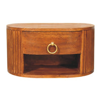 Oval Wall Mounted Nightstand | Bedside Table