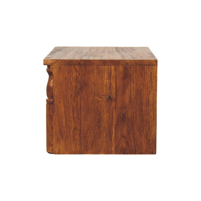 Turned Pillar Wall Nightstand