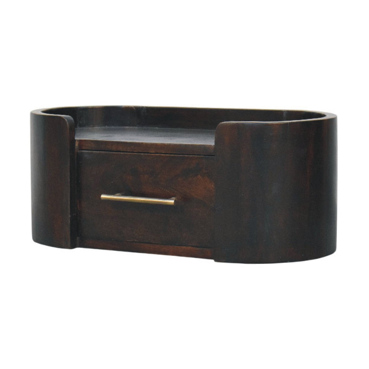 Curved Front Wall Nightstand