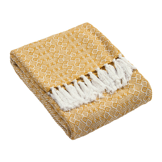 JEWELS 130X180 THROW OCHRE