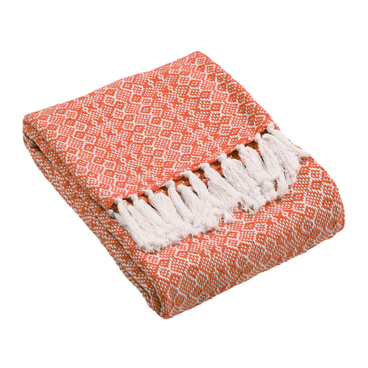JEWELS 130X180 THROW ORANGE
