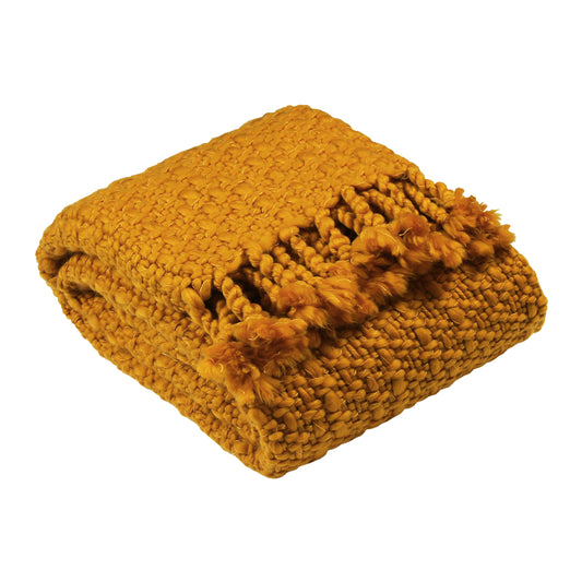 JOCELYN 130X180 THROW MUSTARD