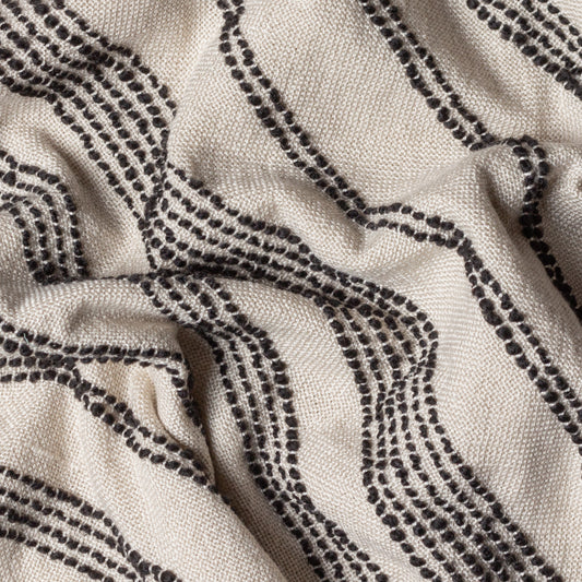 JOUR LINEAR WOVEN THROW 130X180 NATURAL