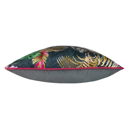 JUNGLE MONKEY PIPED 43X43 C/C BLUE