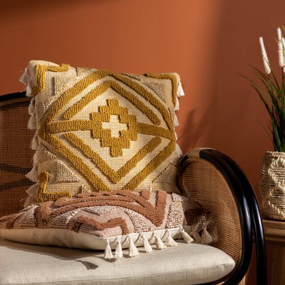 KALAI 45X45 CUSHION CASE MUSTARD